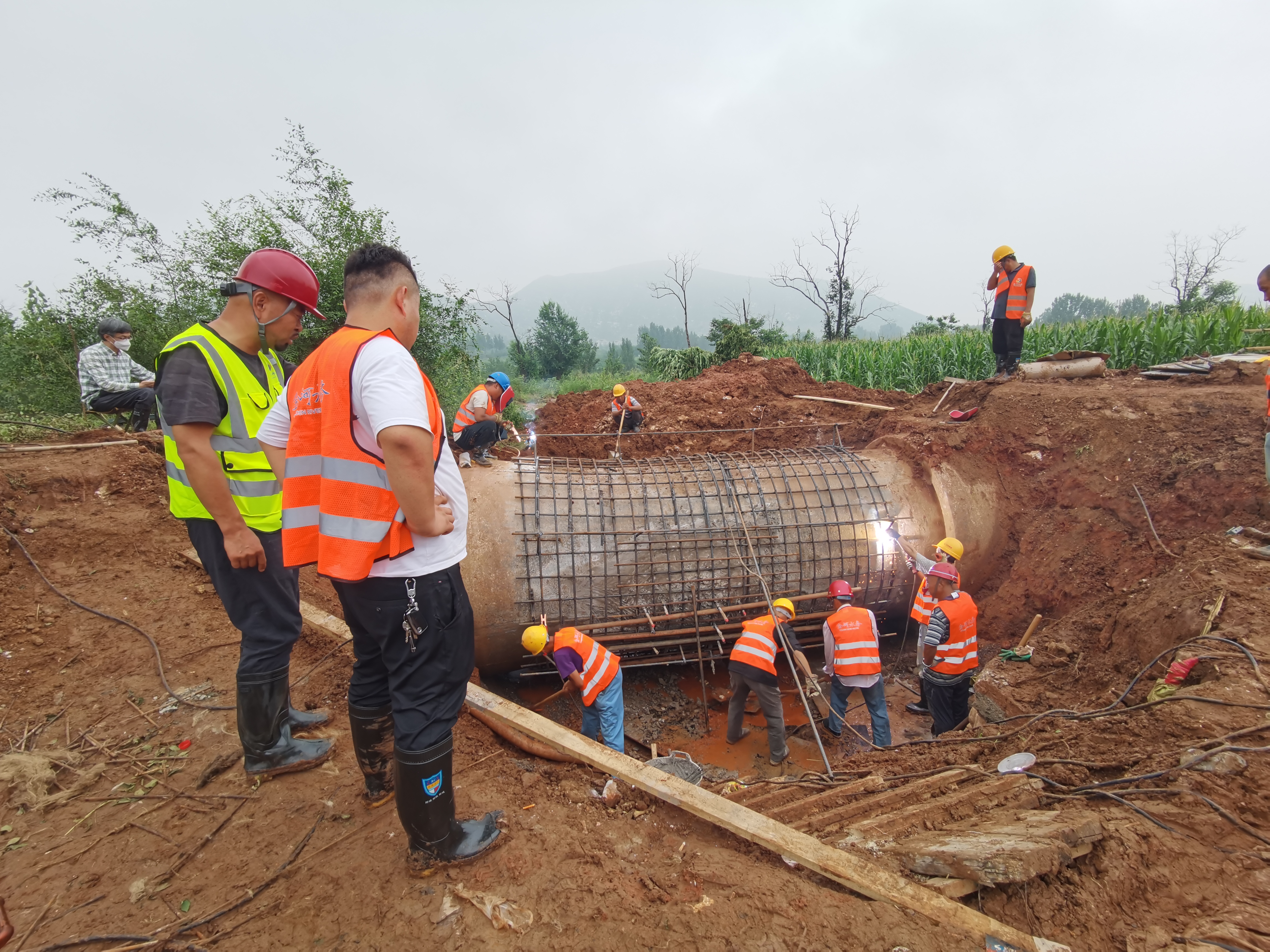 战洪峰 堵漏点 保供水 伟德国际1946bv官网集团打赢60小时抢险攻坚战